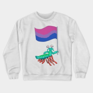 Mantis Shrimp Bisexual Pride! Crewneck Sweatshirt